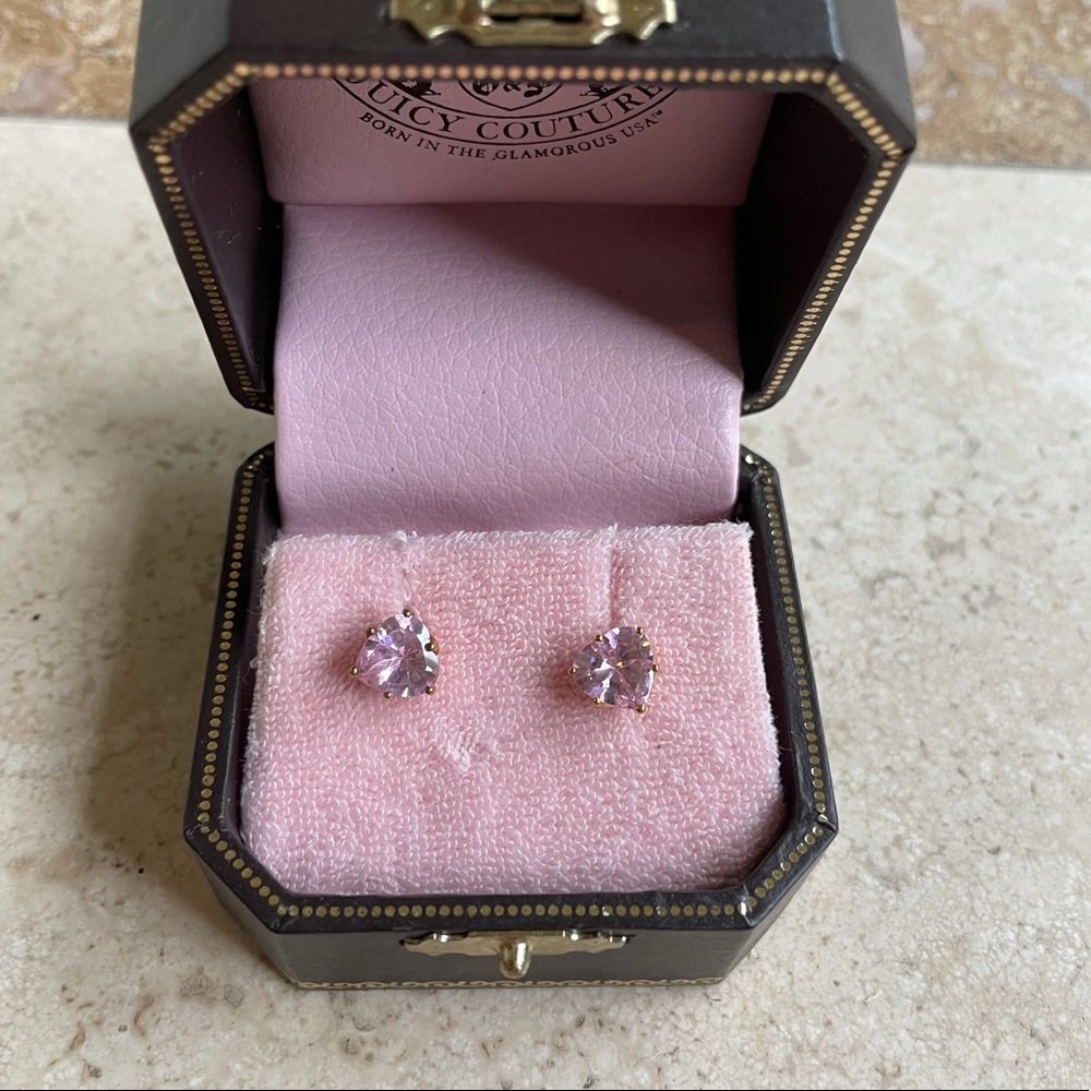 Juicy Couture Pink Heart Earrings